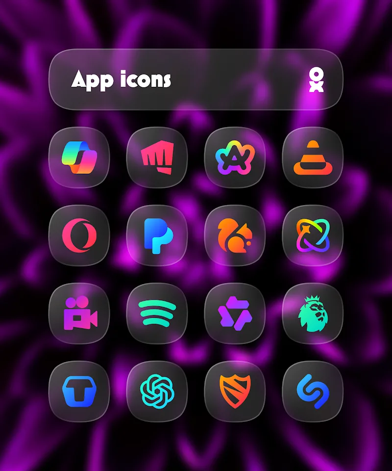 One UI Glass Color Icon Pack screenshot 1