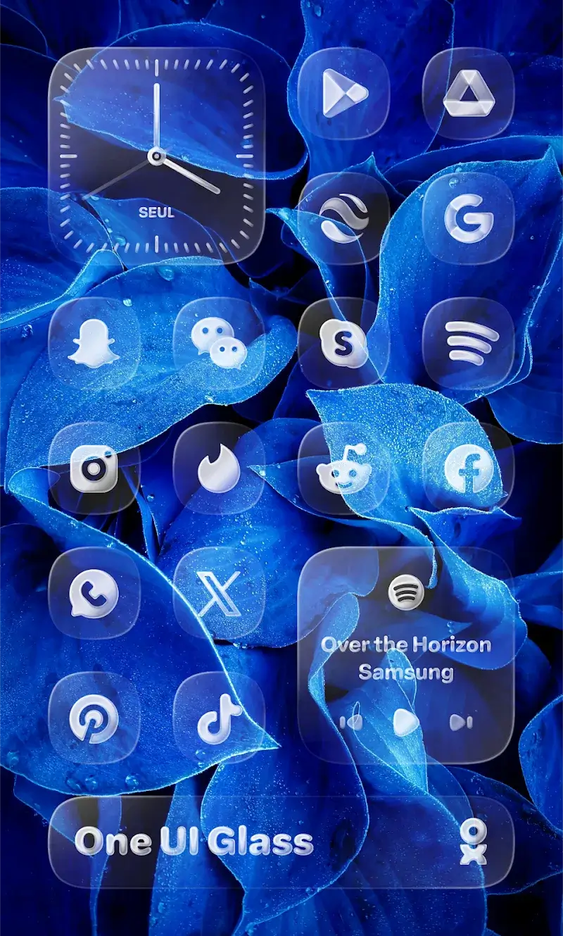 One UI Glass Icon Pack screenshot 1