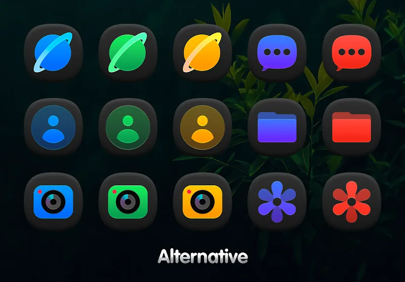 OneDark 3D - Icon Pack screenshot 1
