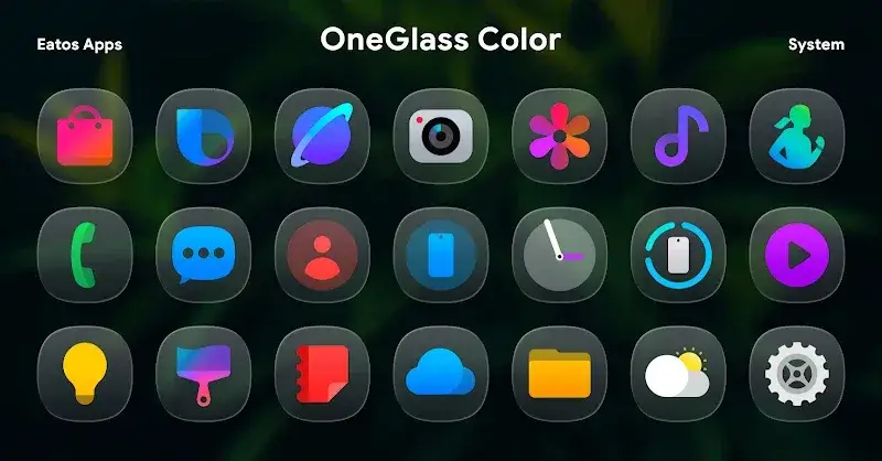 OneGlass 8 (Color) - Icon Pack screenshot 1