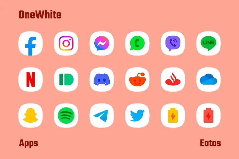 OneWhite - Icon Pack screenshot 1