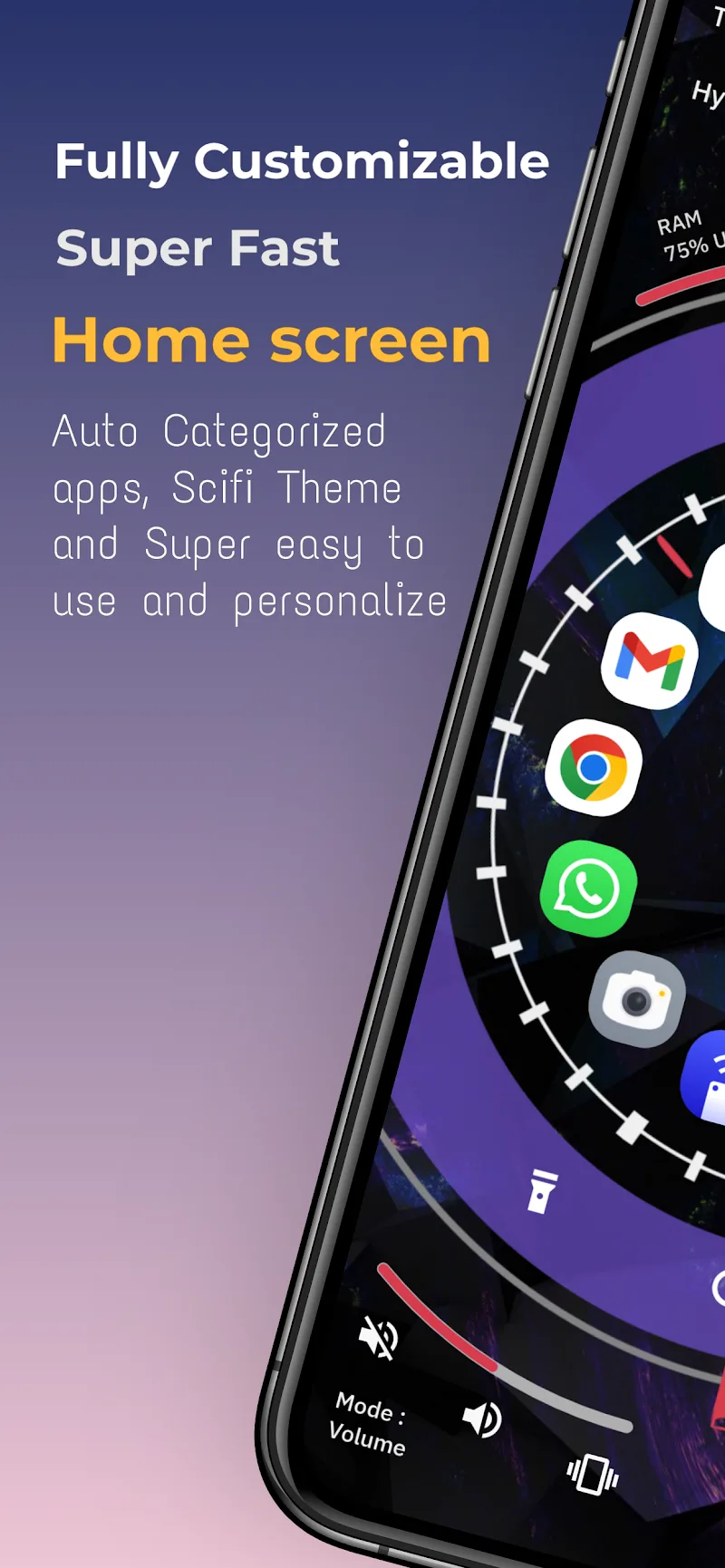 Orbit Launcher - Scifi Theme screenshot 1