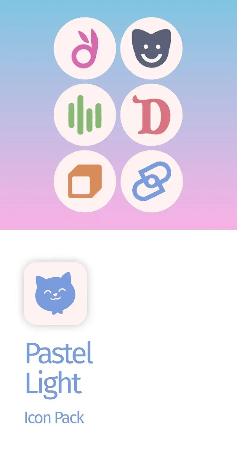 Pastel Light Icon Pack screenshot 1