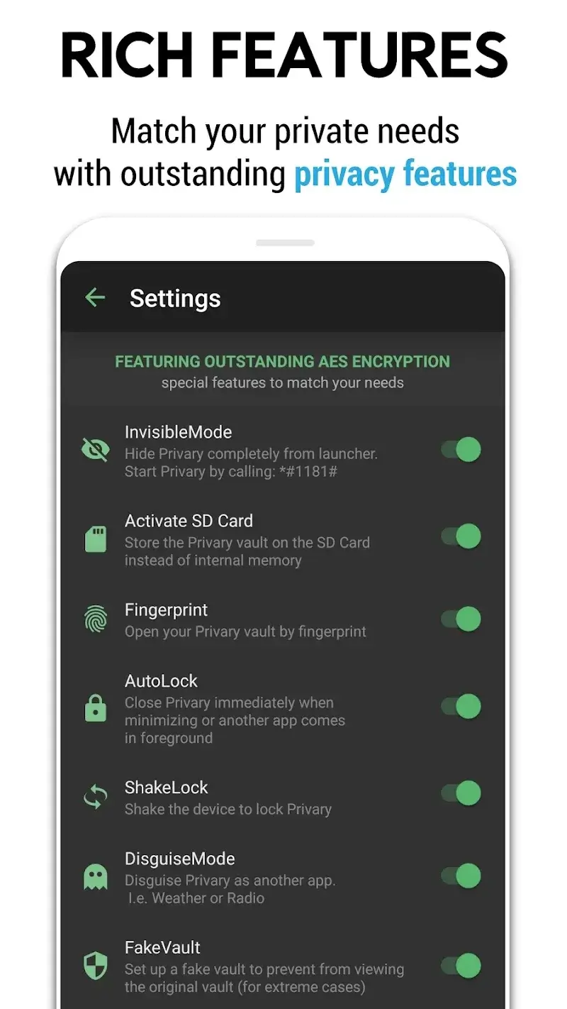 Photo Vault PRIVARY screenshot 1