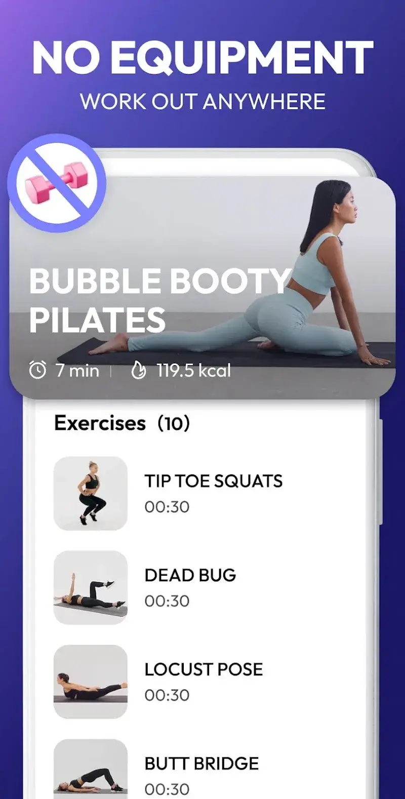 Pilates Workout at Home screenshot 1