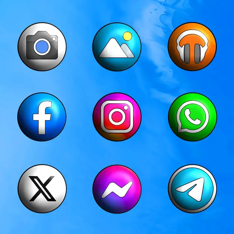 Pixly 3D - Icon Pack screenshot 1