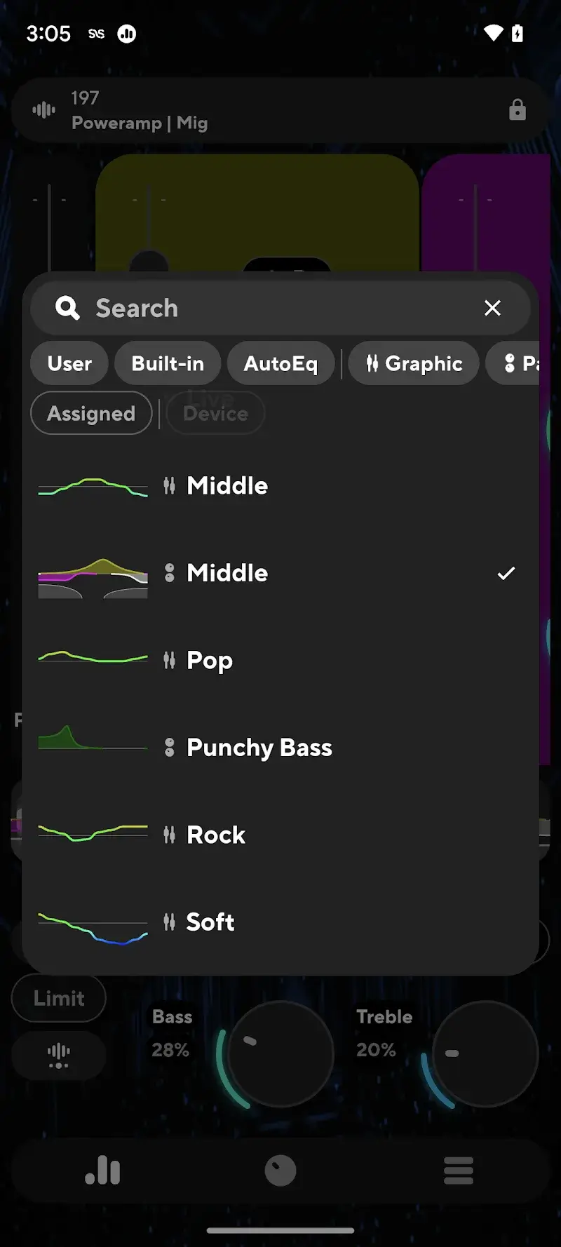 Poweramp Equalizer screenshot 1