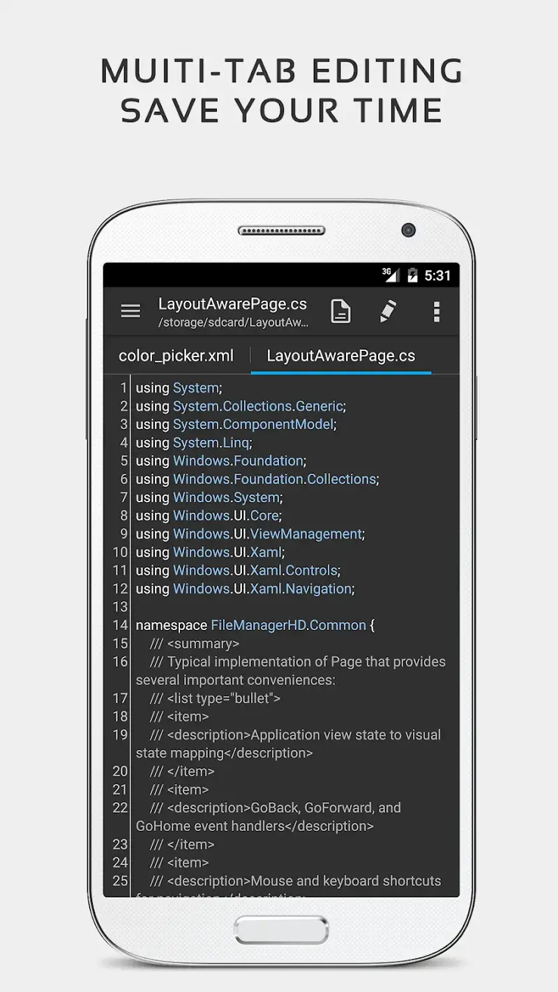 QuickEdit Text Editor Pro screenshot 1