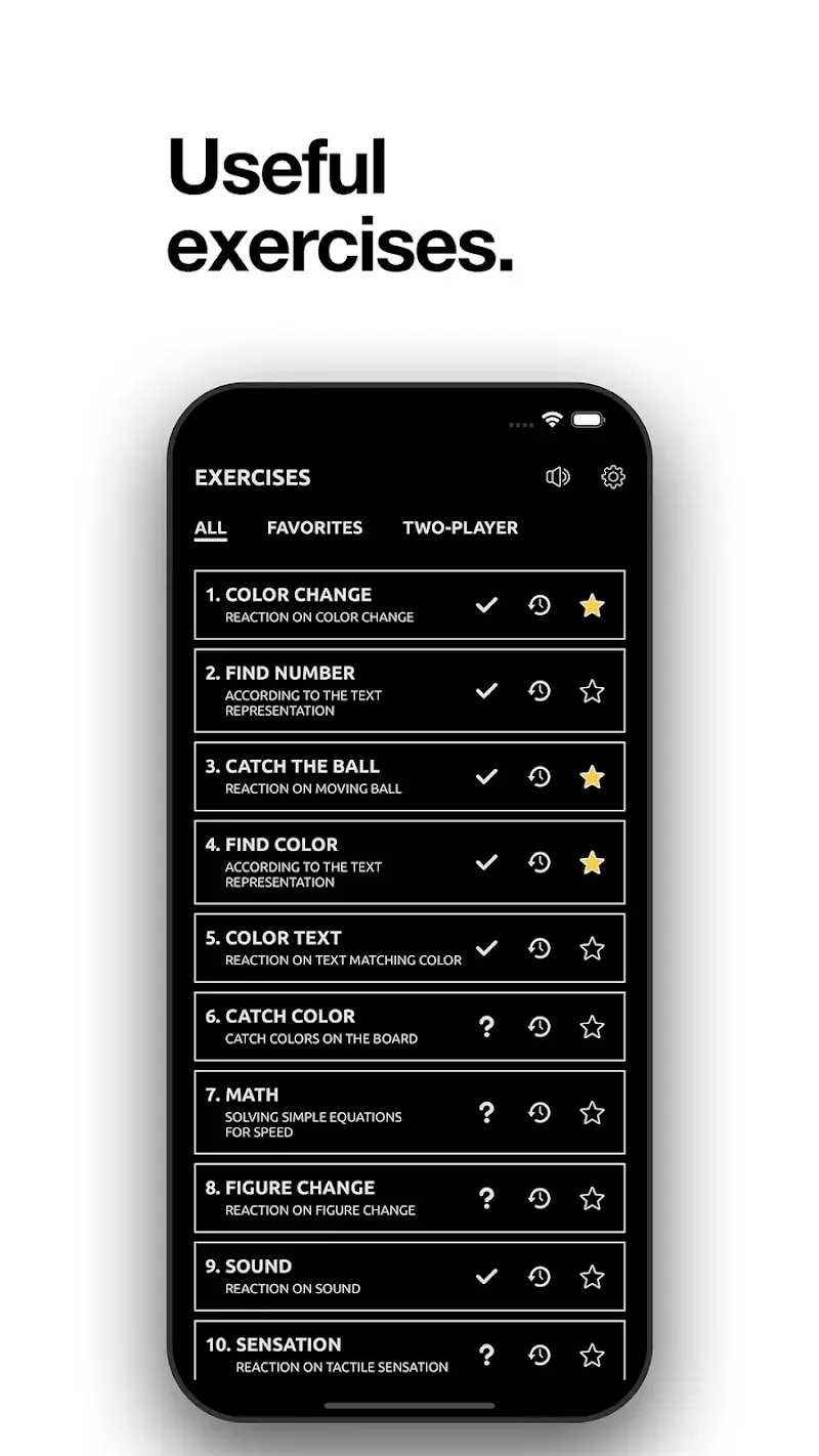 Reaction training screenshot 1