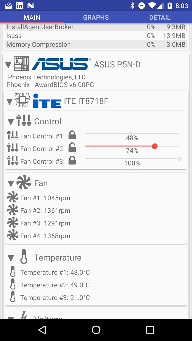 Remote System Monitor screenshot 1
