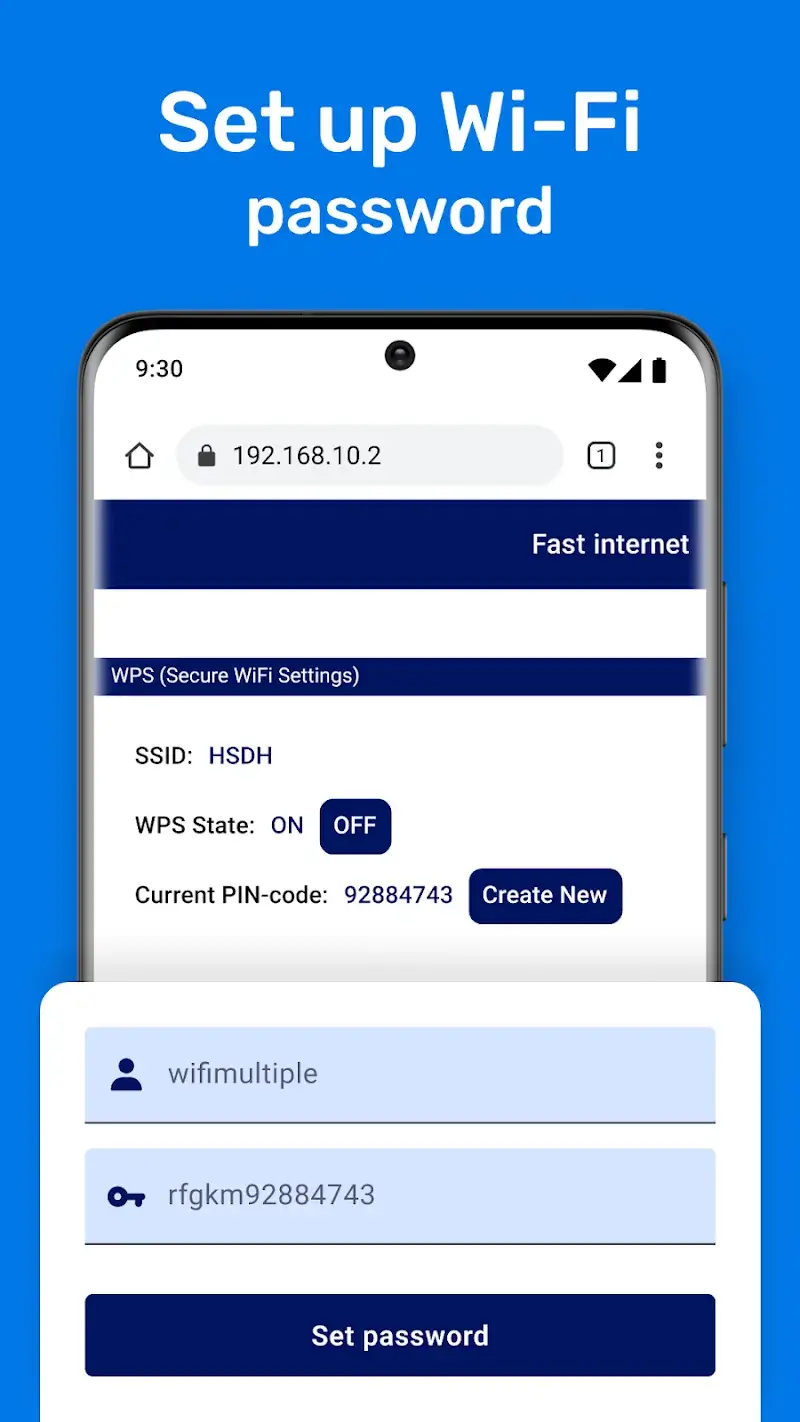 Router Admin Page screenshot 1