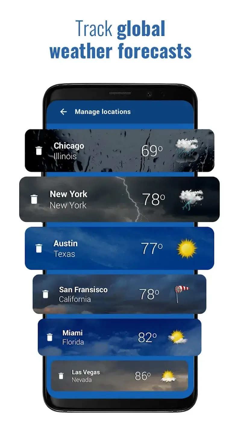 Sense Flip Clock & Weather screenshot 1