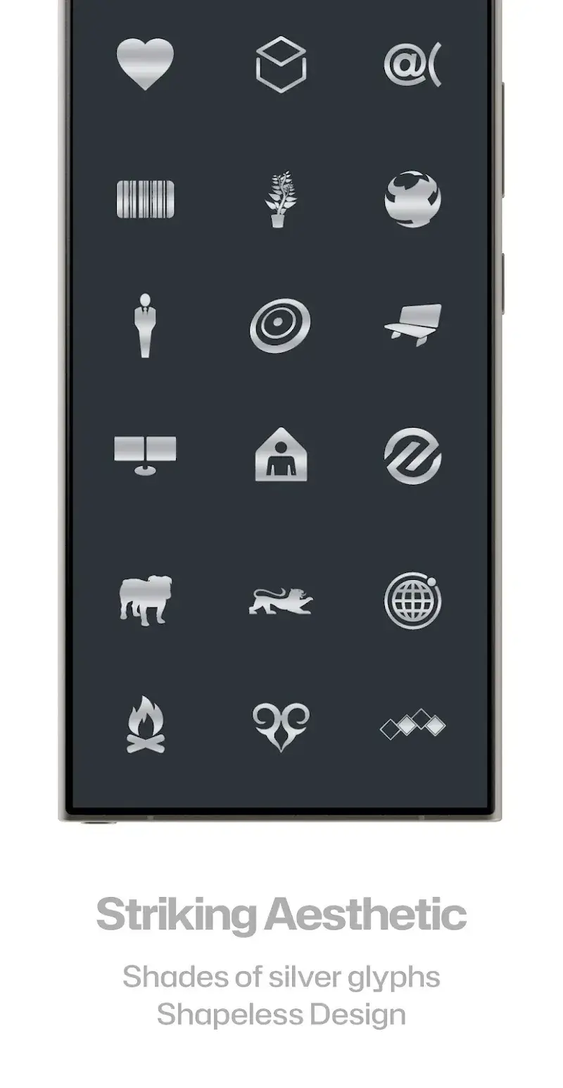 Silver Steel Icon Pack screenshot 1