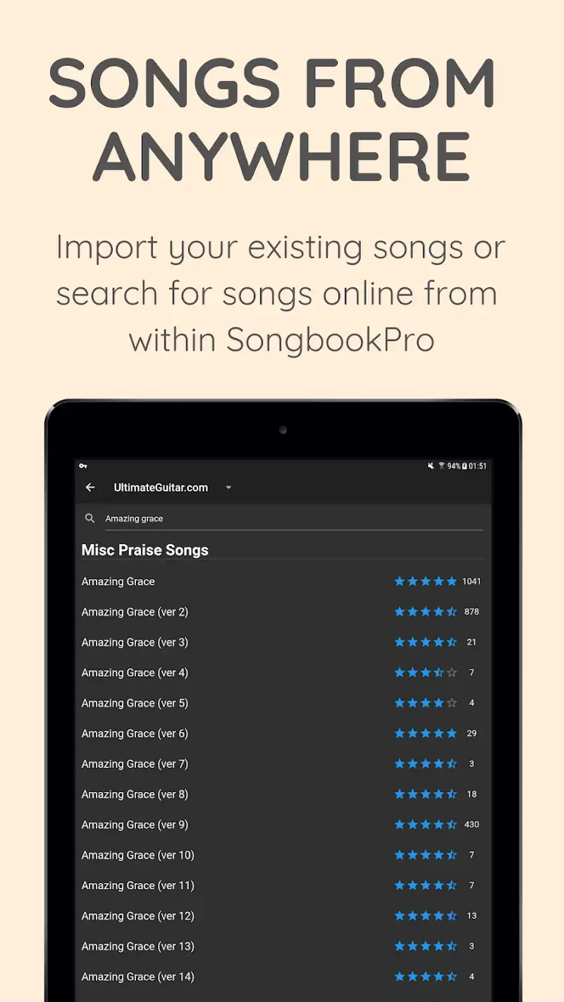 SongbookPro screenshot 1