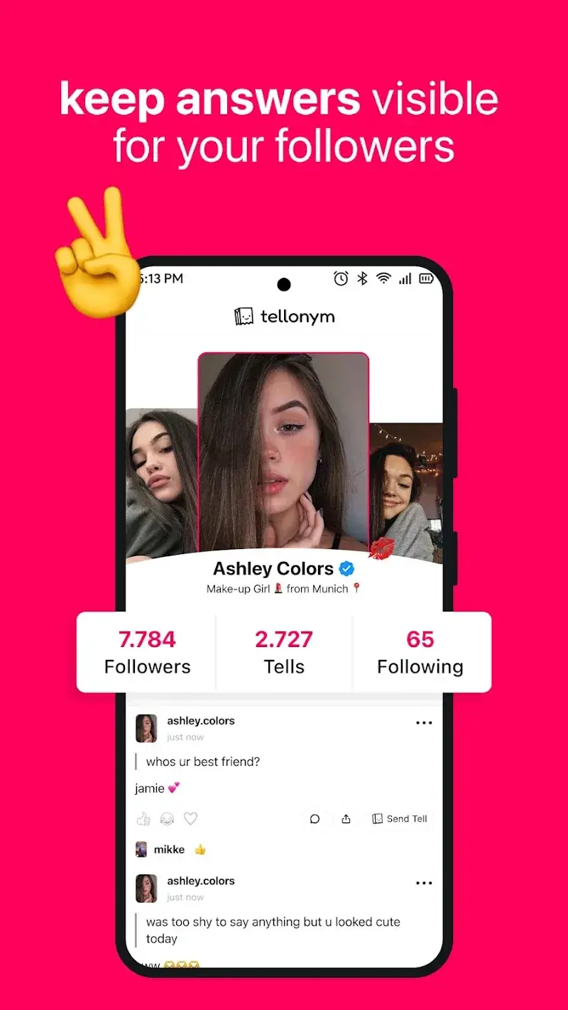 Tellonym: anonymous questions screenshot 1