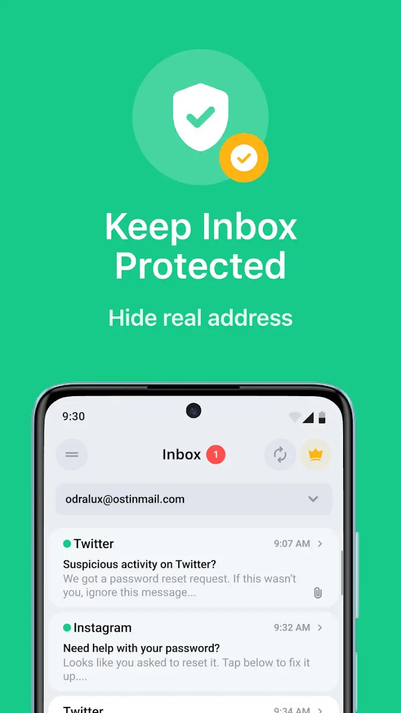 Temp Mail screenshot 1