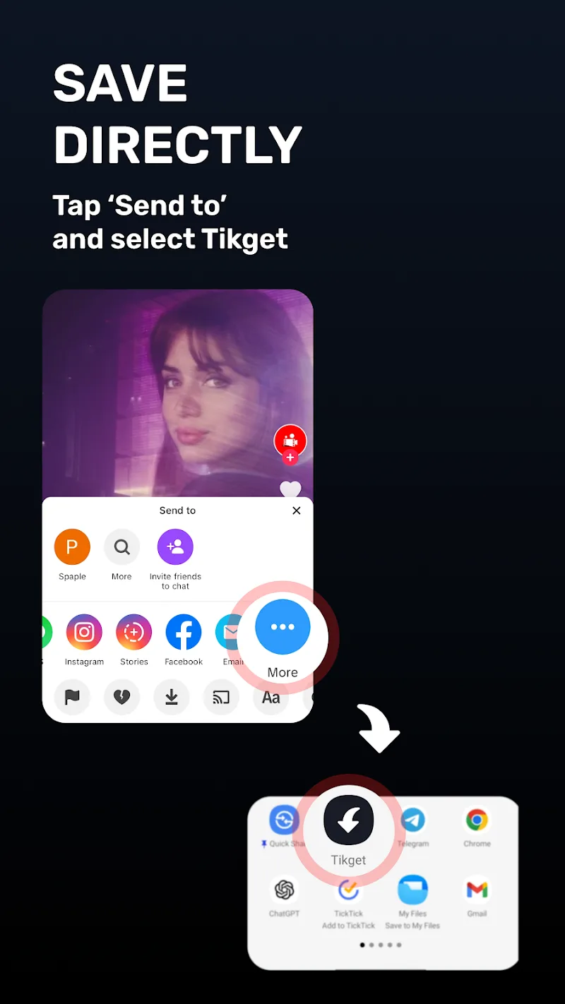 Tikget - Video Downloader screenshot 1