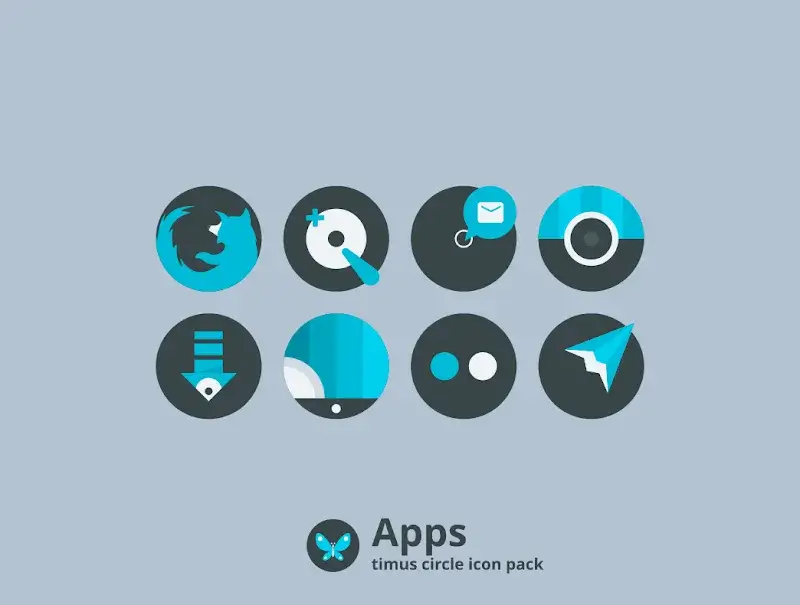 Timus Spin: Dark Icon Pack screenshot 1