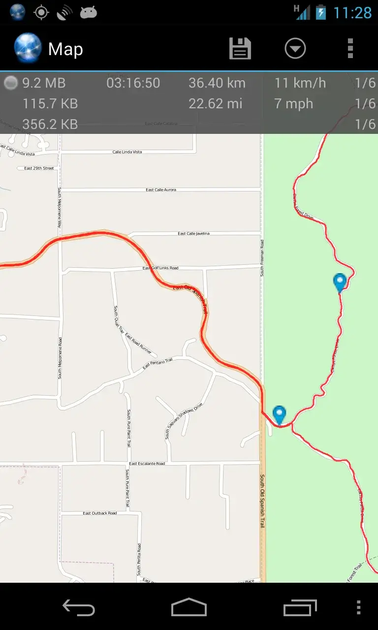 Ultra GPS Logger screenshot 1