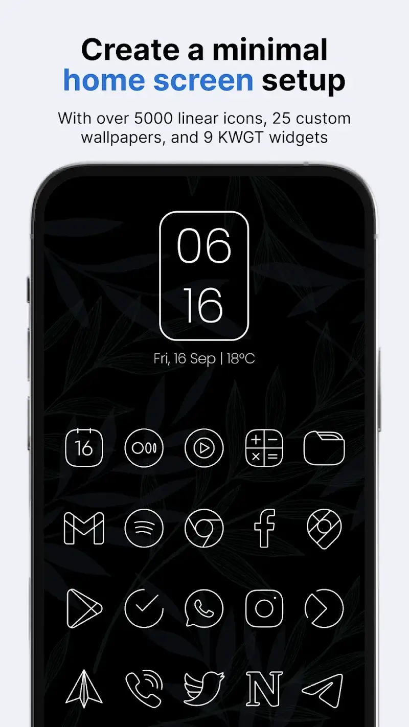 Vera Outline White Icon Pack screenshot 1