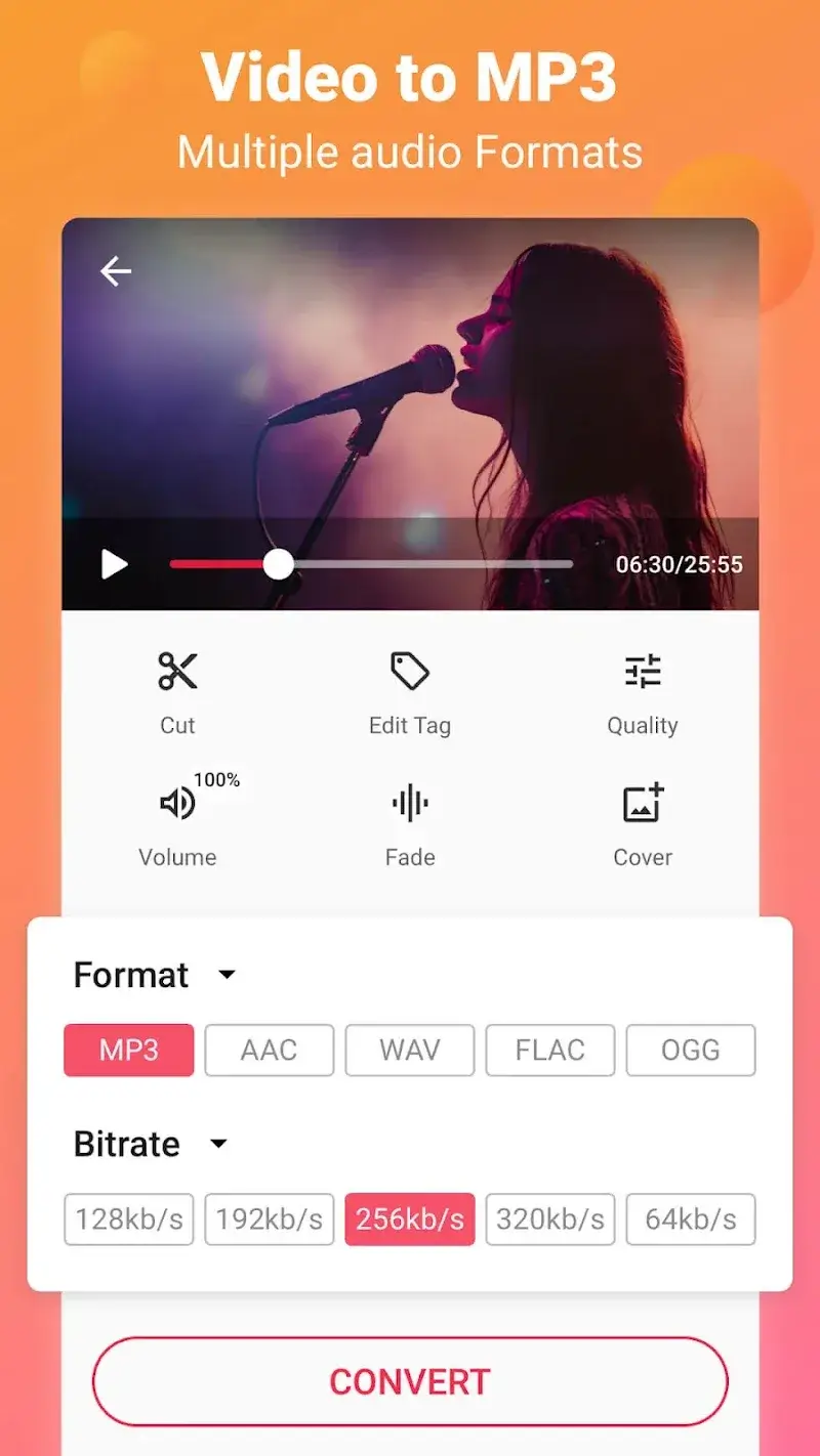Video to MP3 - Video to Audio screenshot 1