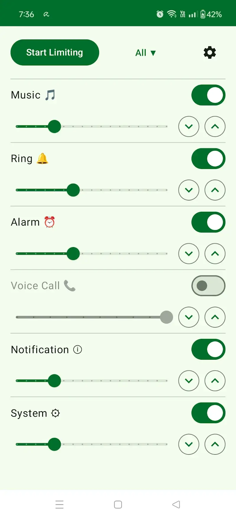 Volume Limiter screenshot 1