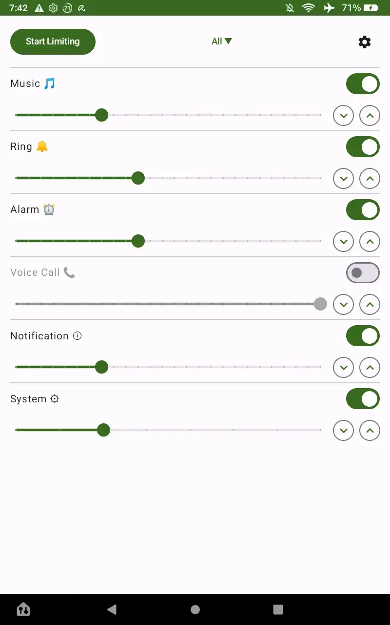 Volume Limiter screenshot 1