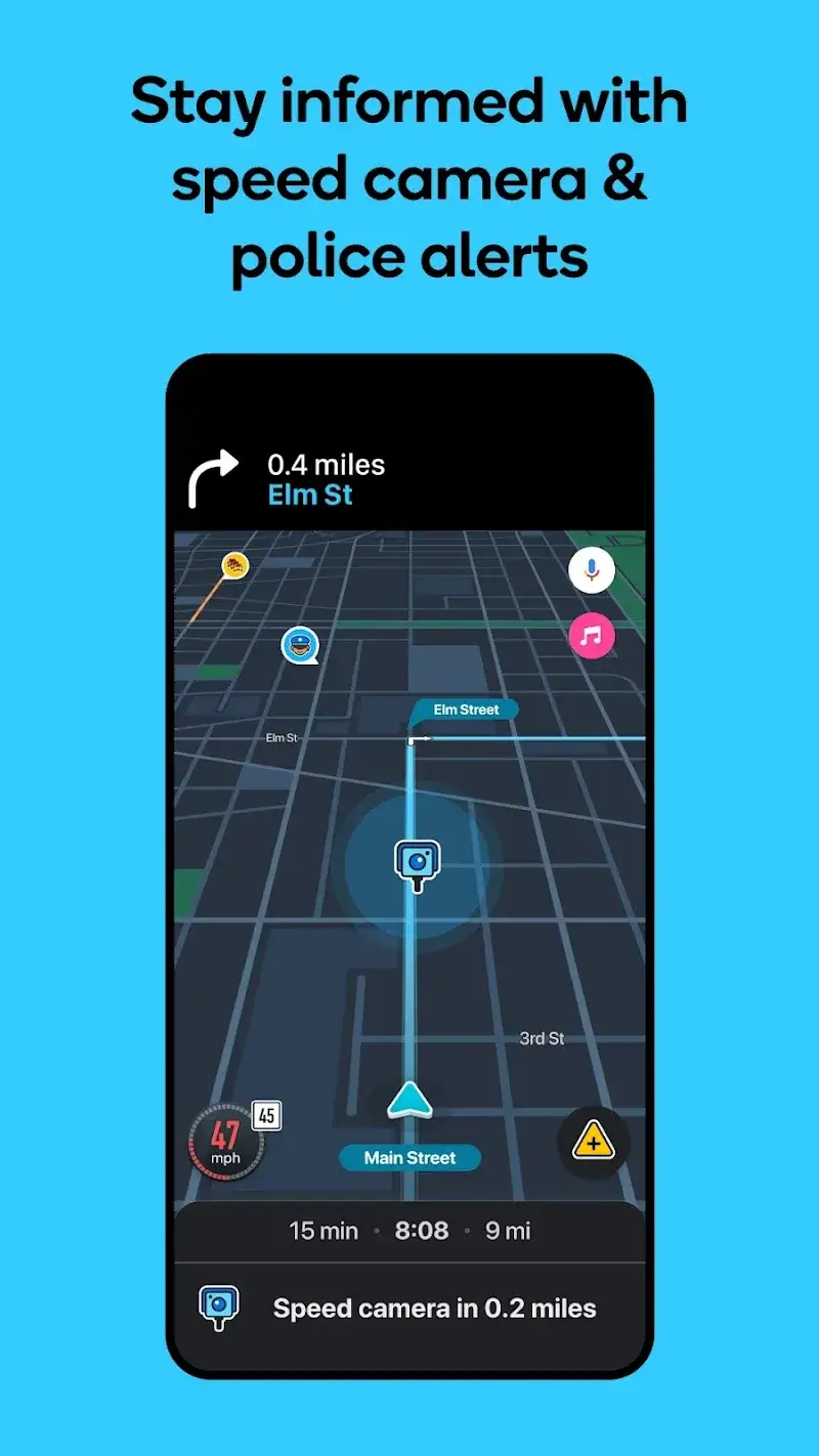 Waze Navigation & Live Traffic screenshot 1