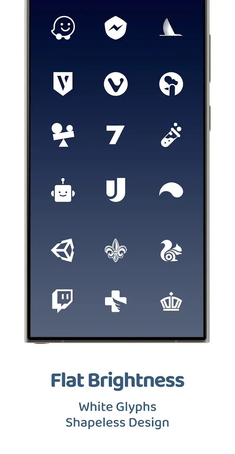 White Moonlight - Icon Pack screenshot 1