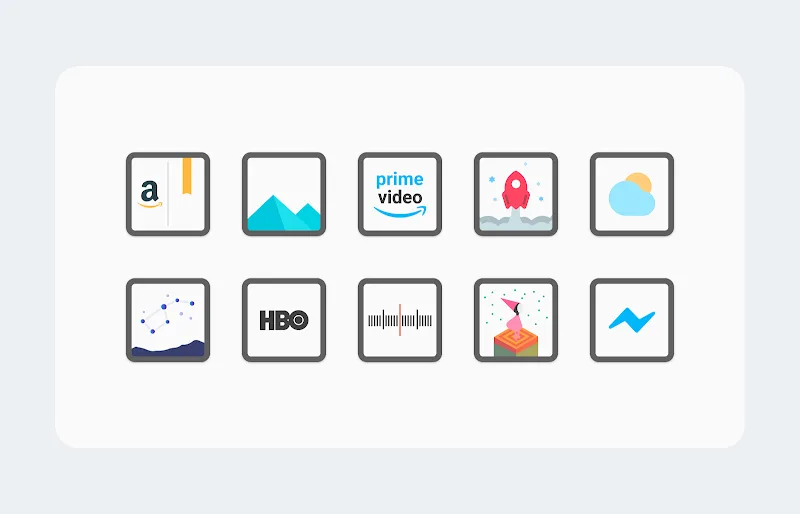 White Sweet Edge - Icon Pack screenshot 1