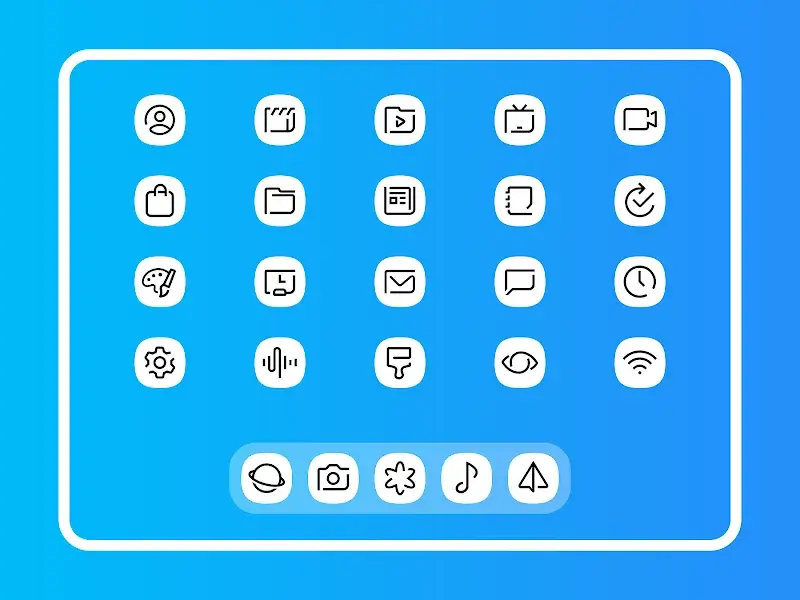 Whiux White - Icon Pack screenshot 1