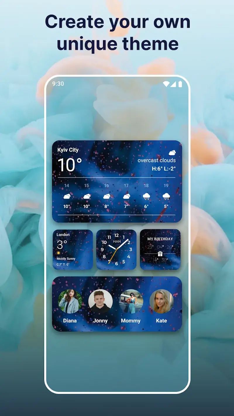 Widgets OS 17 - Color Widgets screenshot 1