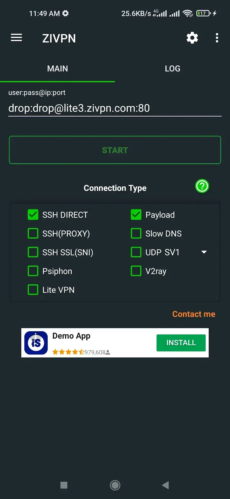 ZIVPN Tunnel screenshot 1