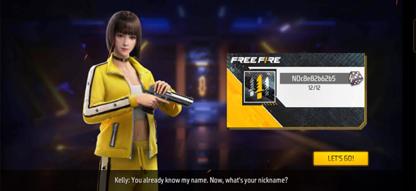 free fire setup screen