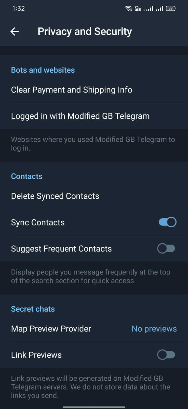 GB Telegram screenshot 1