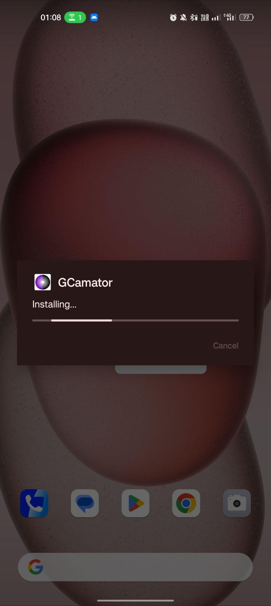 GCamator apk installing