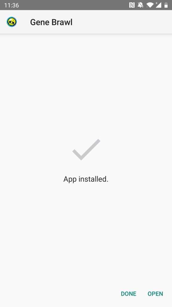 Gene Brawl APK installed