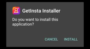 click on install