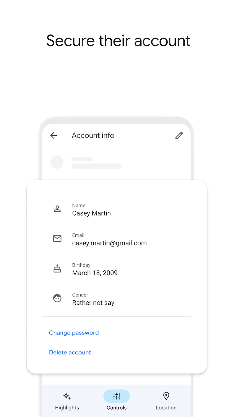 Google Family Link screenshot 1