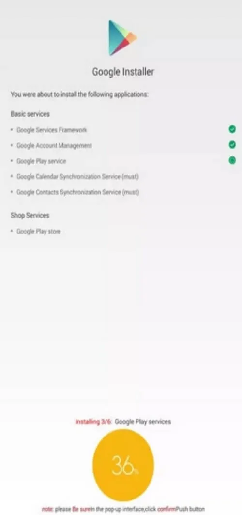 Google Installer screenshot 1