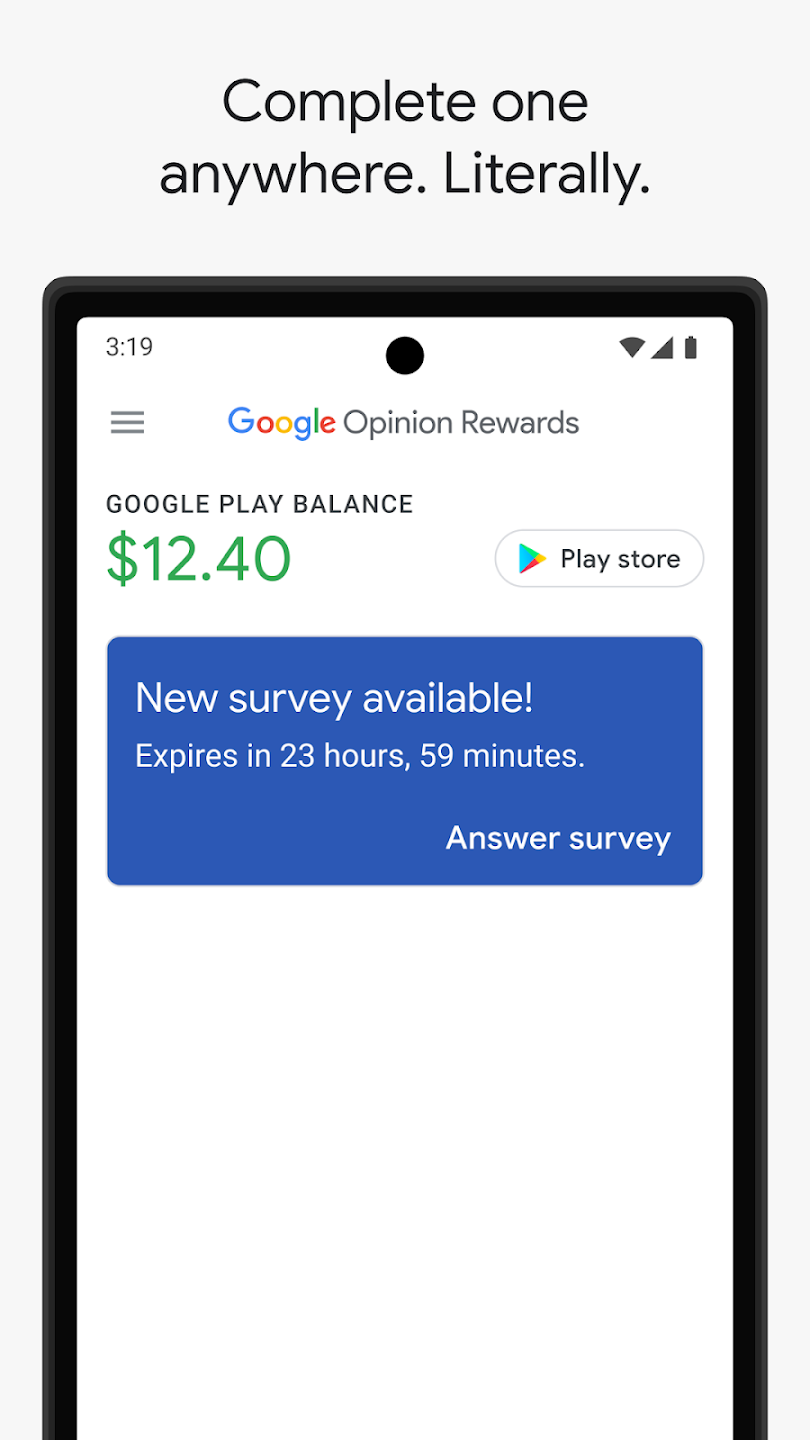 Google Opinion Rewards screenshot 1