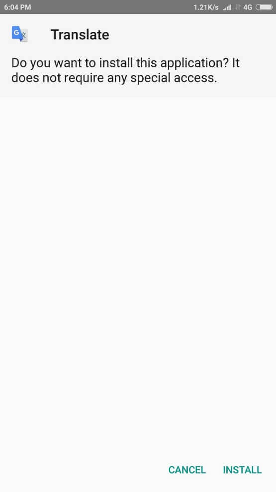 Install Google Translate APK