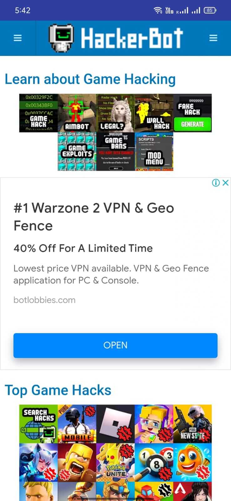 HackerBot screenshot 1