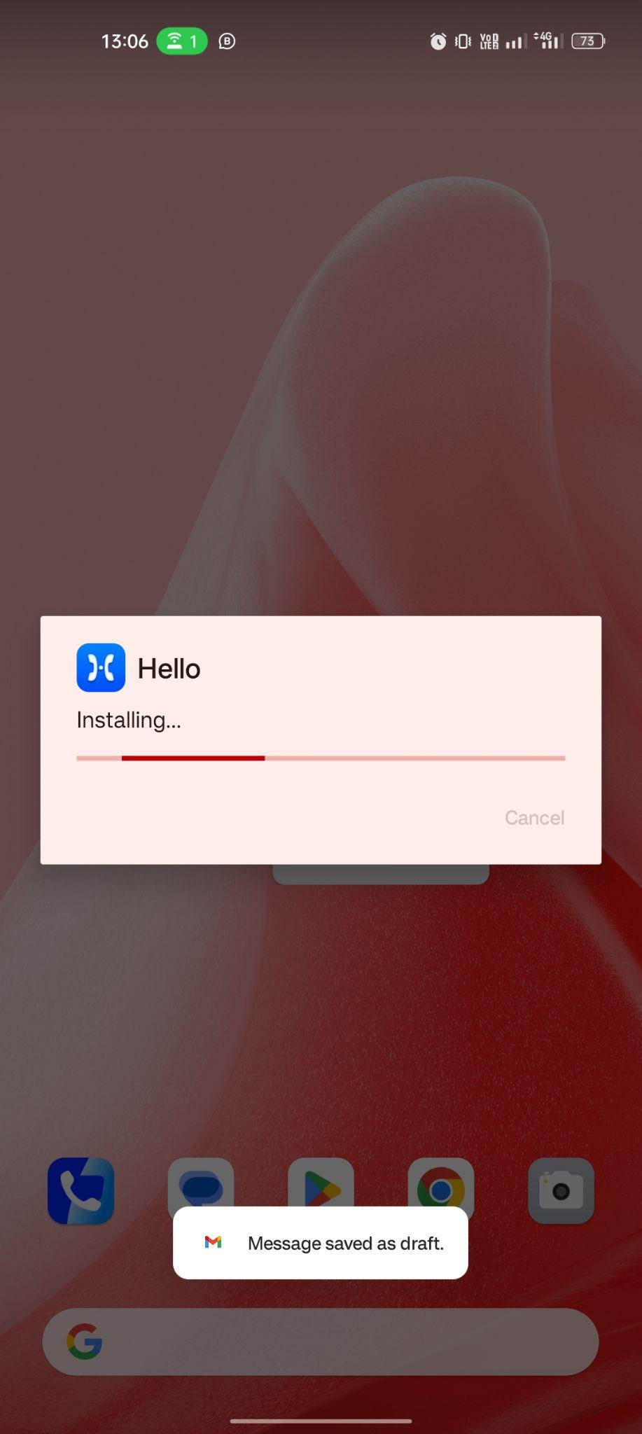 Hello Caller ID apk installing
