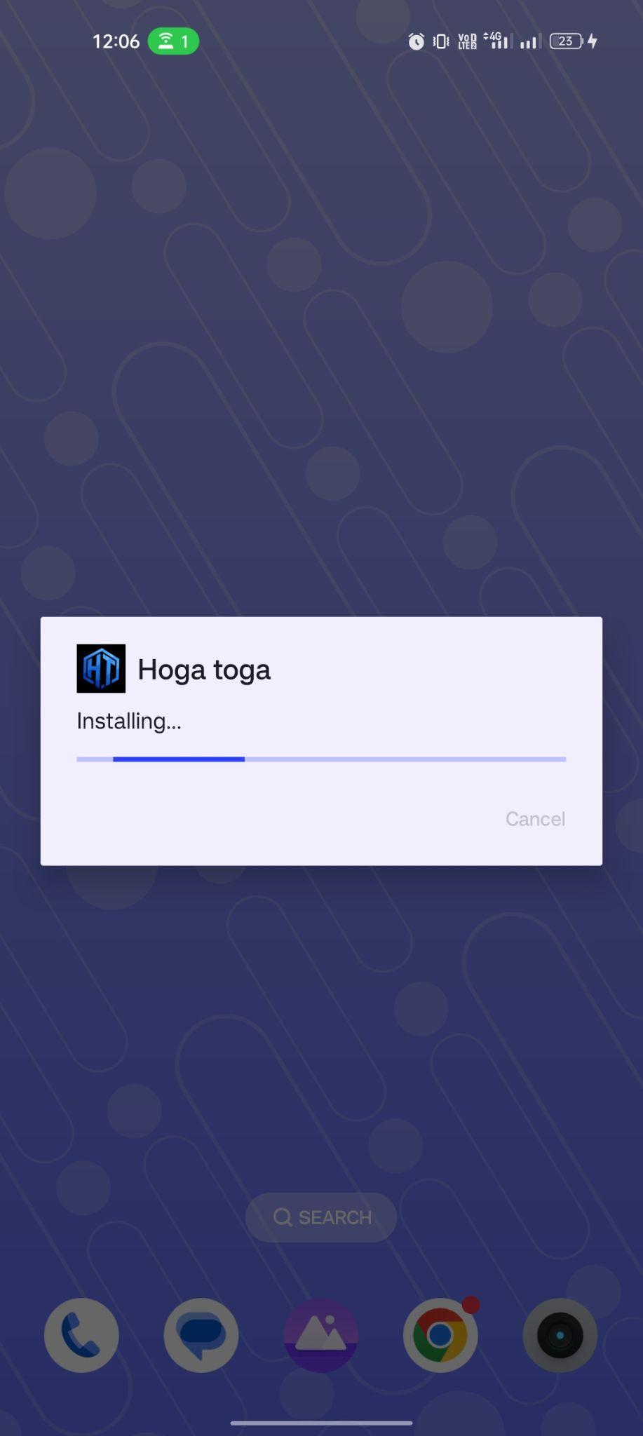 HogaToga apk installing