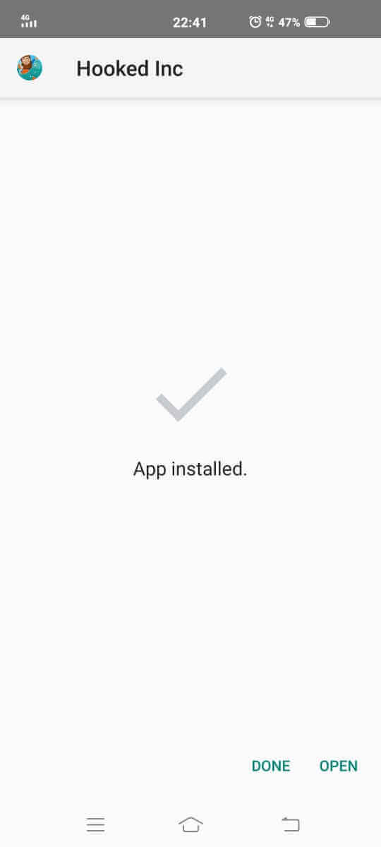 Hooked Inc: Fisher Tycoon Mod Apk installed