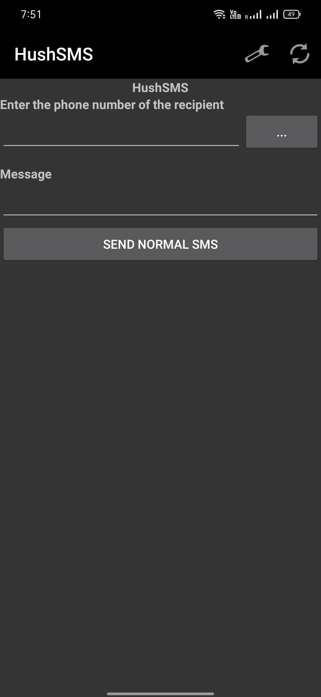 HushSMS screenshot 1