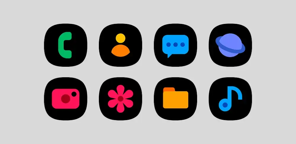 OneBlack - Icon Pack icon