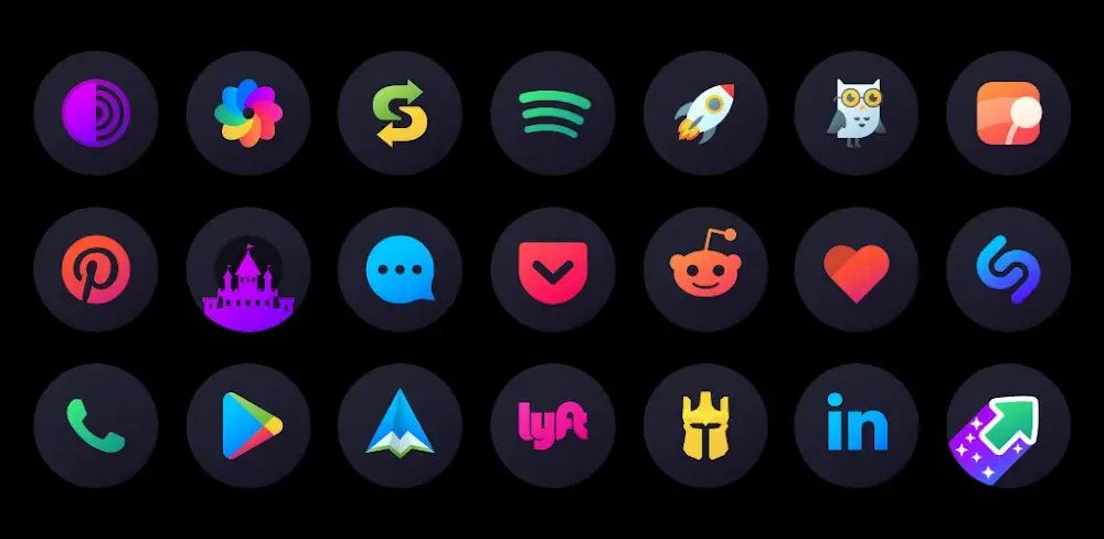 Hera Dark: Circle Icon Pack icon