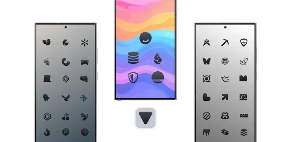 Dark Shapeless Icon Pack icon